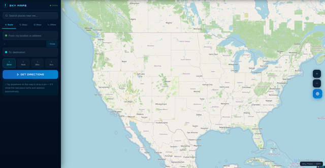Security scan screenshot of https://skymaps.pages.dev/