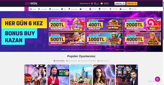 Security scan screenshot of https://onwin3039.com/