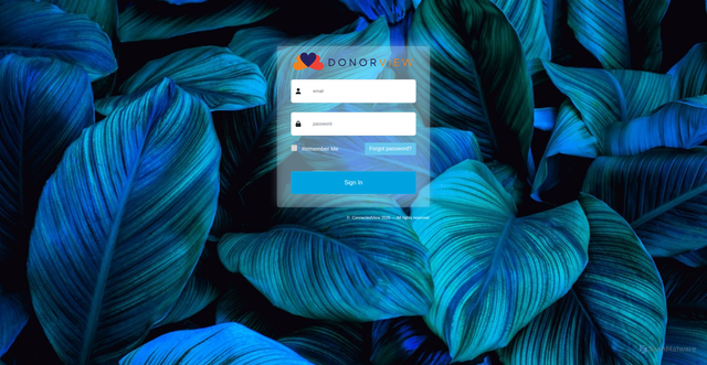 Security scan screenshot of https://app.donorview.com