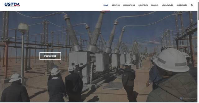 Security scan screenshot of https://www.ustda.gov/