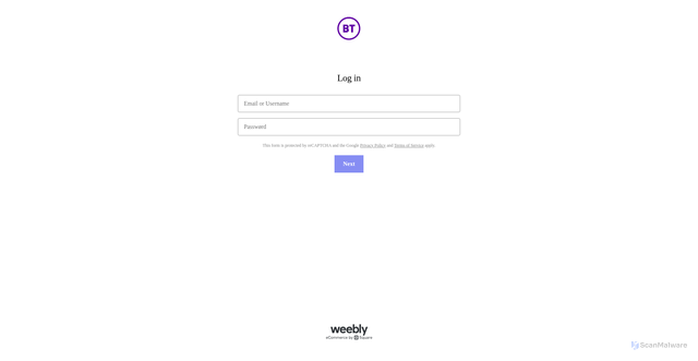 Security scan screenshot of https://log-in-105980tshiumnbt.weeblysite.com/