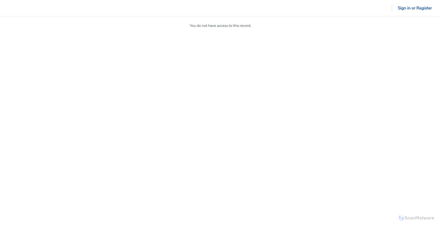Security scan screenshot of https://barbri.my.site.com