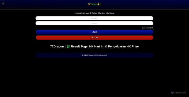 Security scan screenshot of http://77dragon-games.pages.dev/