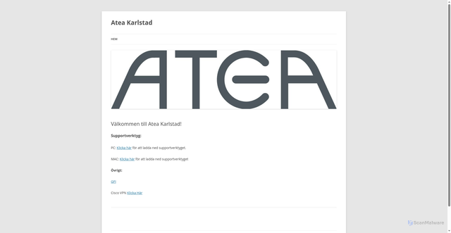 Security scan screenshot of https://ateaksd.se