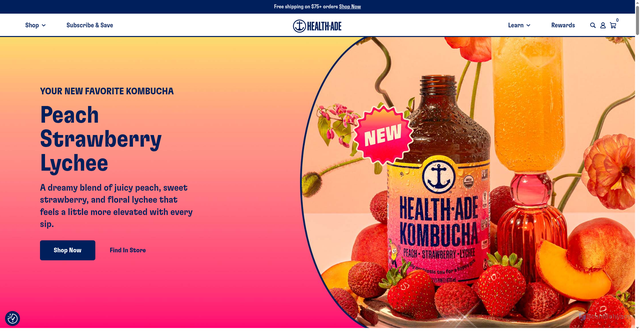 Security scan screenshot of https://health-ade.com