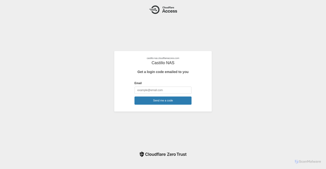 Security scan screenshot of https://castillo-nas.dev/login