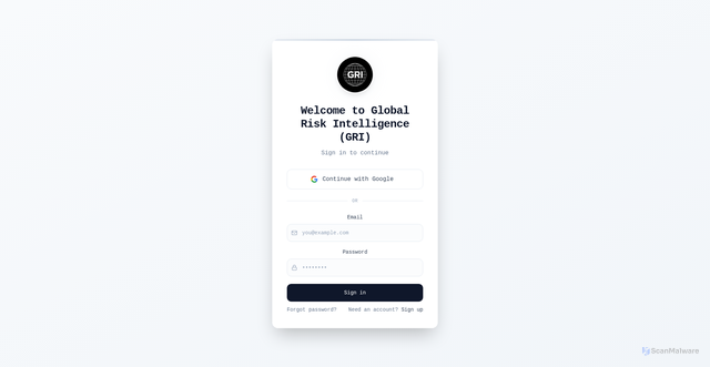 Security scan screenshot of https://global-risk-intelligence.com/