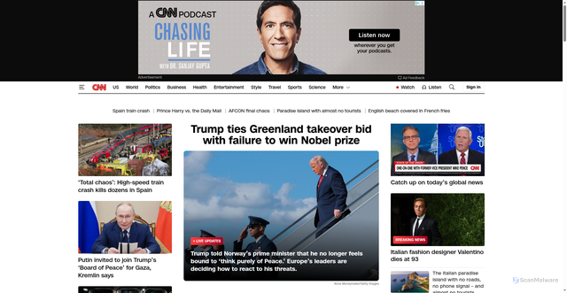 Security scan screenshot of http://stpoptonlinemail.com/