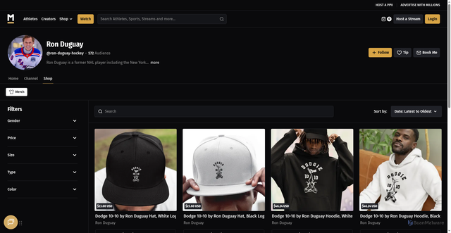 Security scan screenshot of https://millions.co/ron-duguay-hockey/merch?srsltid=AfmBOopBxUbp2CE2lv7l8j7jXJ3wEcVQ0PRjAUrGU8IvuL_h9x5V-chC