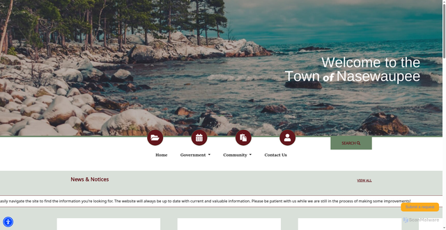 Security scan screenshot of https://townofnasewaupeewi.gov/