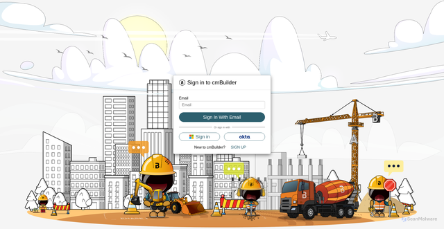 Security scan screenshot of https://app.cmbuilder.io