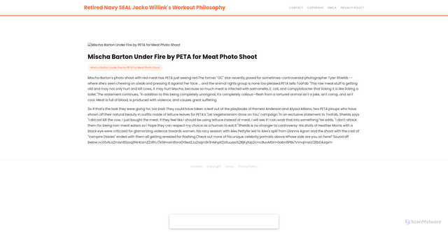Security scan screenshot of https://pikxrqnhugo-2krs7hnim0.edgeone.app/12989-mischa-barton-under-fire-by-peta-for-meat-photo-shoot.html