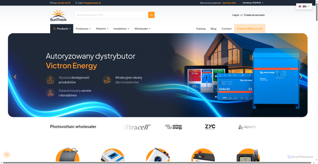 Security scan screenshot of https://suntrack.pl