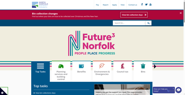 Security scan screenshot of https://www.north-norfolk.gov.uk/