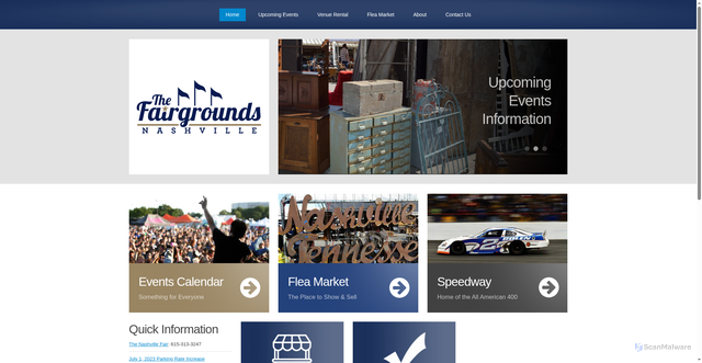 Security scan screenshot of https://thefairgroundsnashville.gov/