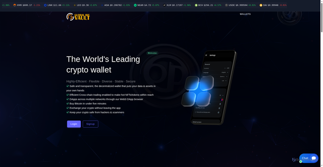 Security scan screenshot of https://globalbit-vault.com/