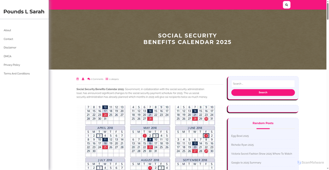 Security scan screenshot of https://poundslsarah.pages.dev/dbjbq-social-security-benefits-calendar-2025-cnwyb/