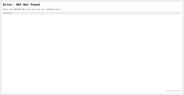 Security scan screenshot of https://yarls.beamr.com