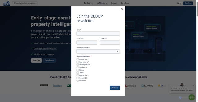 Security scan screenshot of https://www.bldup.com