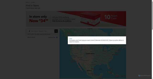 Security scan screenshot of https://officedepot.llp.meetsoci.com