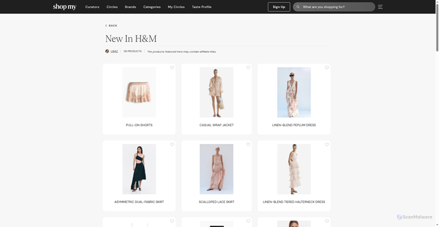 Security scan screenshot of https://shopmy.us/shop/collections/5563983