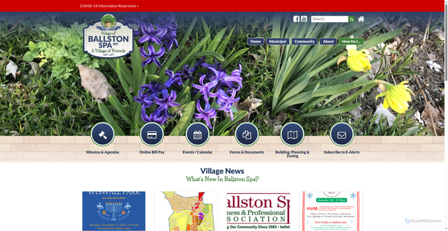 Security scan screenshot of https://www.ballstonspa.gov/
