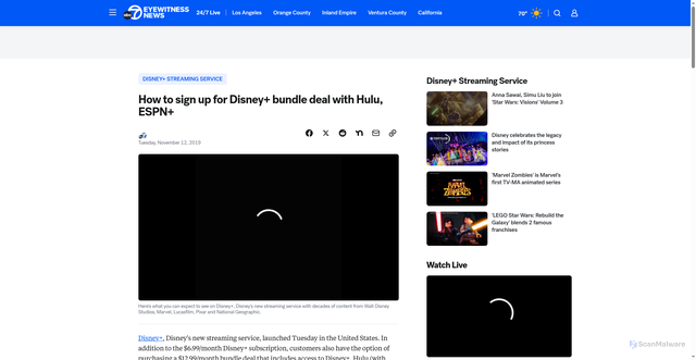 Security scan screenshot of https://abc7.com/post/how-to-sign-up-for-disney+-bundle-deal-with-hulu-espn+/5692363/