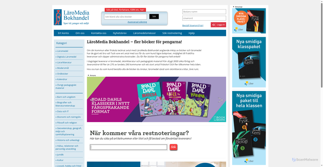 Security scan screenshot of https://laromedia.se