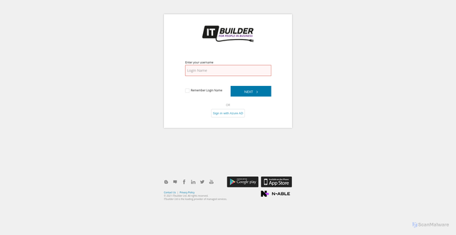 Security scan screenshot of https://rmm.itbuilder.co.uk
