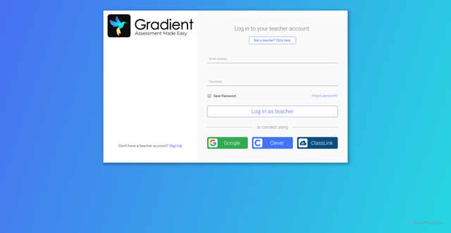 Security scan screenshot of https://app.gradecam.com