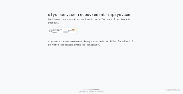 Security scan screenshot of https://ulys-service-recouvrement-impaye.com/