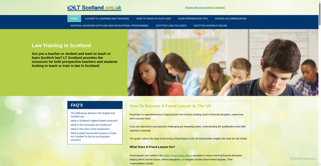 Security scan screenshot of https://www.ltscotland.org.uk/