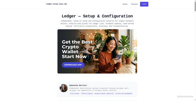 Security scan screenshot of https://ledger-setup-tips.com/
