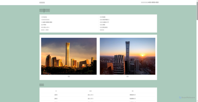 Security scan screenshot of https://www.zhongguo-zun.cn/