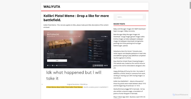 Security scan screenshot of https://atuyilar.pages.dev/posts/kolibri-pistol-meme/
