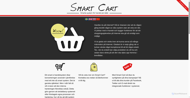Security scan screenshot of https://smartcart.se
