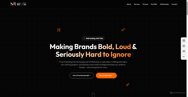 Security scan screenshot of http://nrrevibe.online/