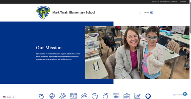 Security scan screenshot of https://twain.lbschools.net/