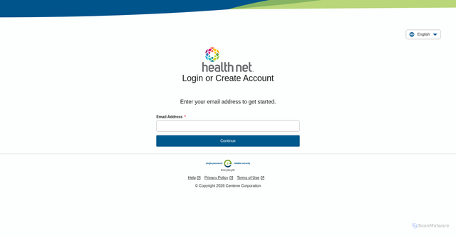 Security scan screenshot of https://provider.healthnetcalifornia.com