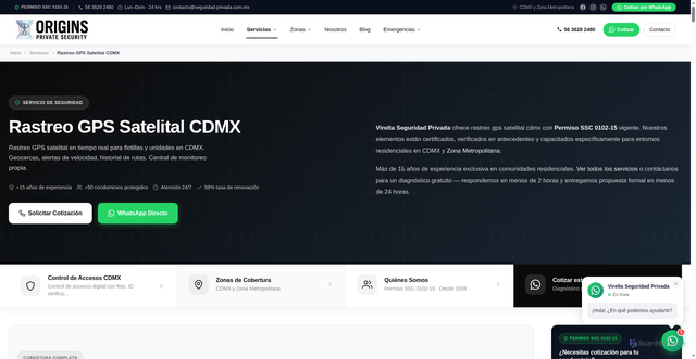 Security scan screenshot of https://seguridad-privada-web.pages.dev/servicios/seguridad-gps-satelital