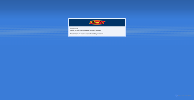 Security scan screenshot of https://auth.ultimatix.net