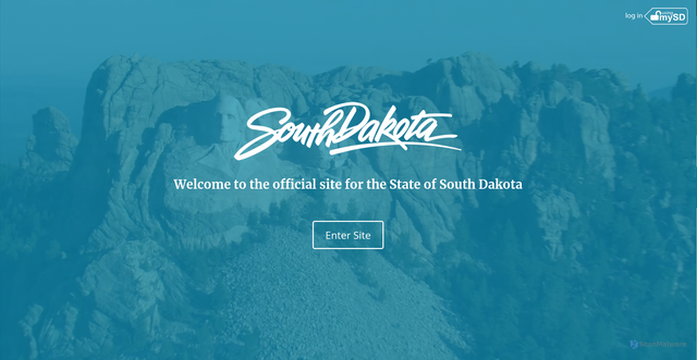 Security scan screenshot of https://www.sd.gov/cs