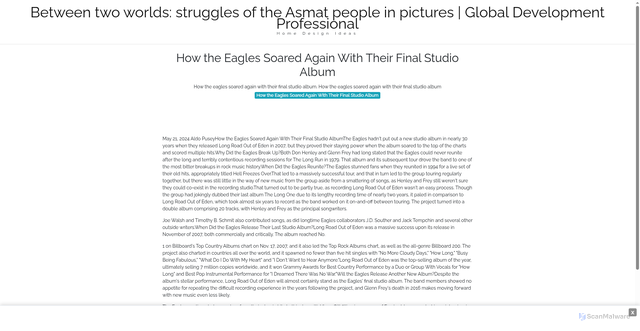 Security scan screenshot of https://goldjavahugo-pjpb4bdkq4.edgeone.app/19831-how-the-eagles-soared-again-with-their-final-studio-album.html