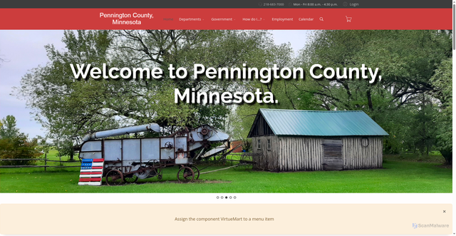 Security scan screenshot of https://www.penningtonmn.gov/