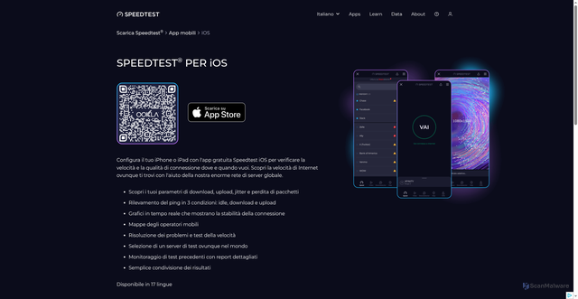 Security scan screenshot of https://farzad-6mg.pages.dev/it/apps/ios