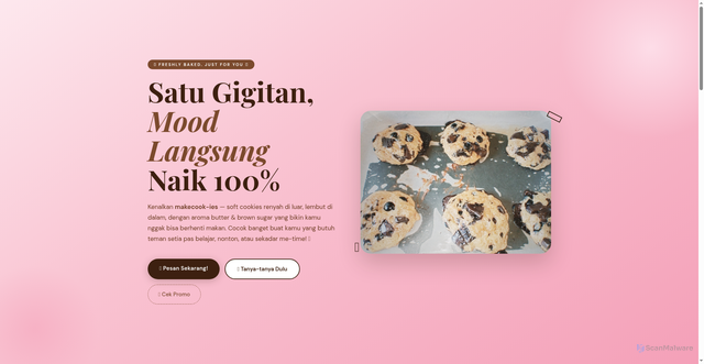 Security scan screenshot of https://makecook-ies-qg91bmigf2.edgeone.app/