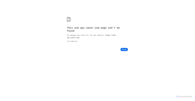 Security scan screenshot of https://aib-api.naver.com