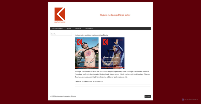 Security scan screenshot of https://kulturvinkeln.se