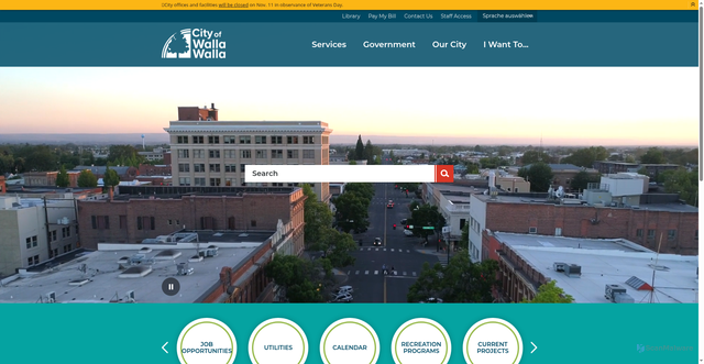 Security scan screenshot of https://www.wallawallawa.gov/