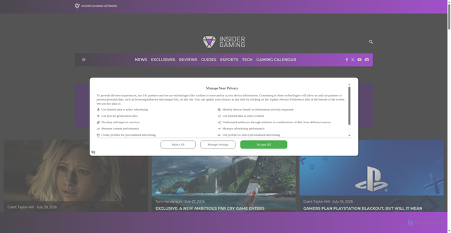 Security scan screenshot of https://insider-gaming.com